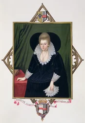 Porträt von Frances Walsingham, Gräfin von Essex aus 